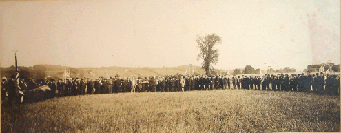 112th reunion at site of old camp brown.gif